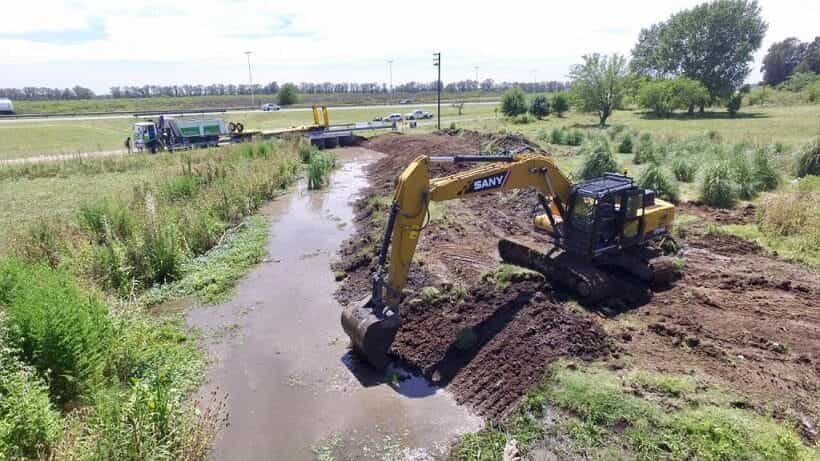 Iniciaron las obras de saneamiento del arroyo Lanusse