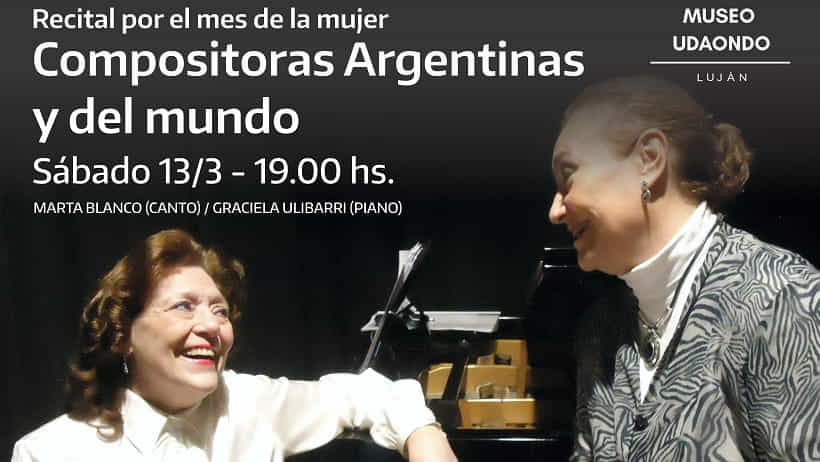 Concierto de «Compositoras Argentinas y del Mundo» en el Museo Udaondo