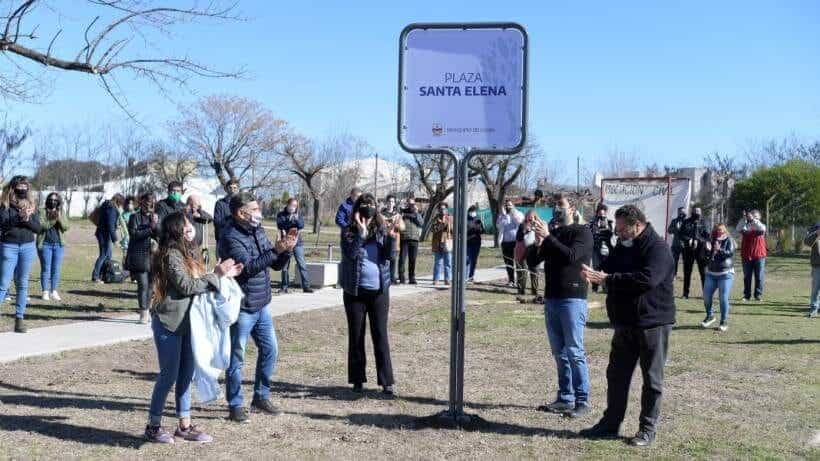 Quedó inaugurada la nueva plaza en El Quinto
