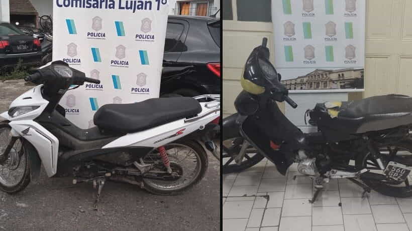 Recuperan dos motos robadas en distintas circunstancias