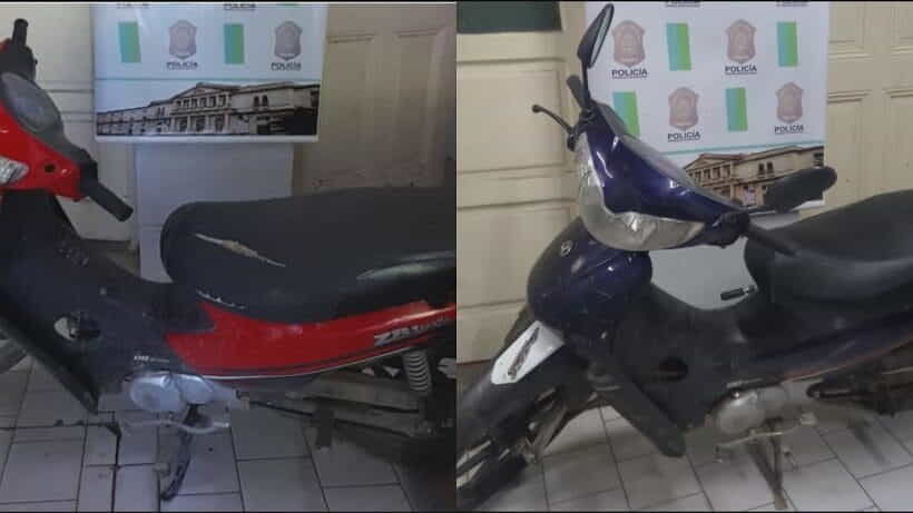 Recuperan dos motos robadas tras una persecución