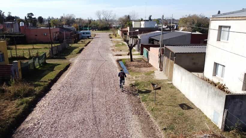 Finalizó la primera etapa de las obras de mejoramiento vial en el barrio Luna