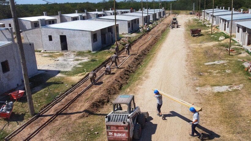 Avanza la construcción de 84 viviendas en el barrio Santa Marta